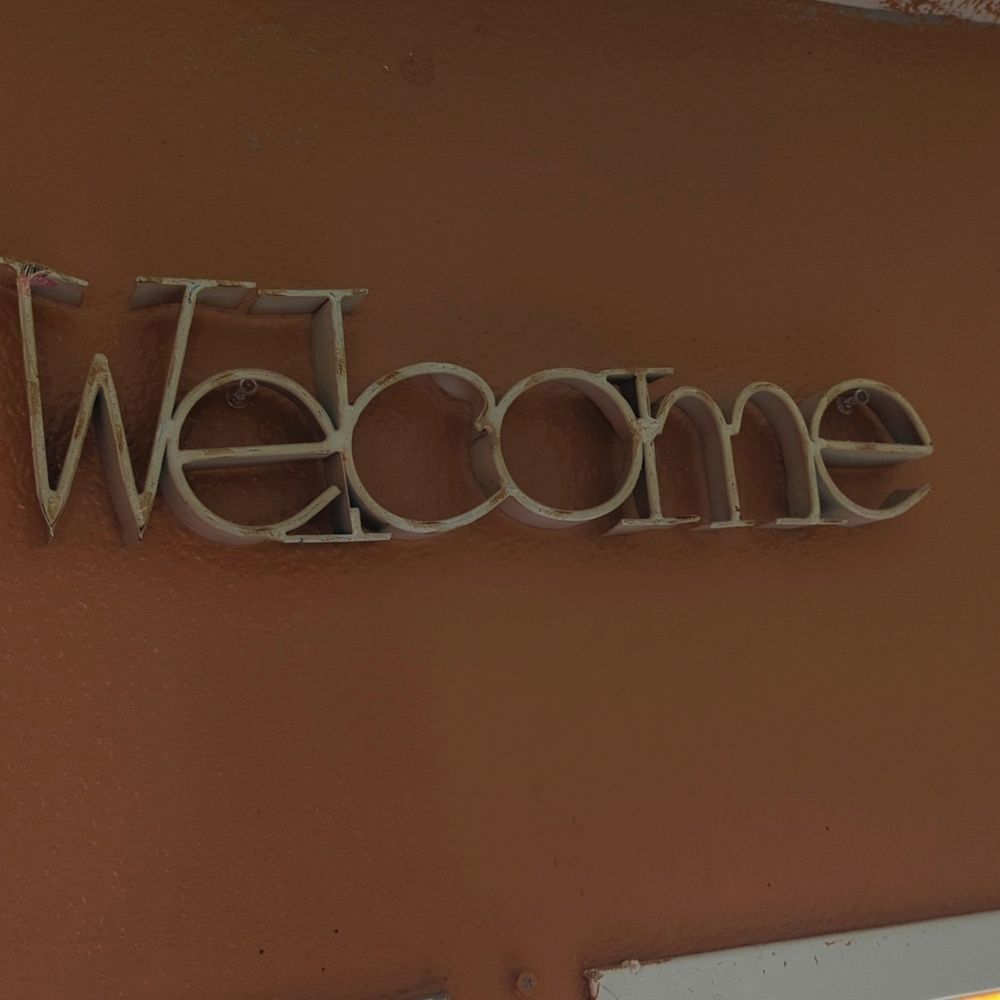 COPY - RUSTIC METAL WELCOME SIGN
